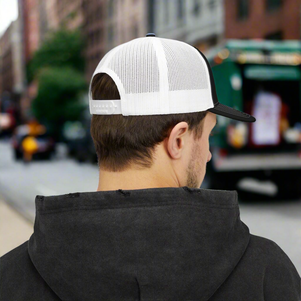 LMX “DSNY Retired” Snapback Trucker Cap – Embroidered Hat for New York City Sanitation Veterans | New York’s Strongest Apparel