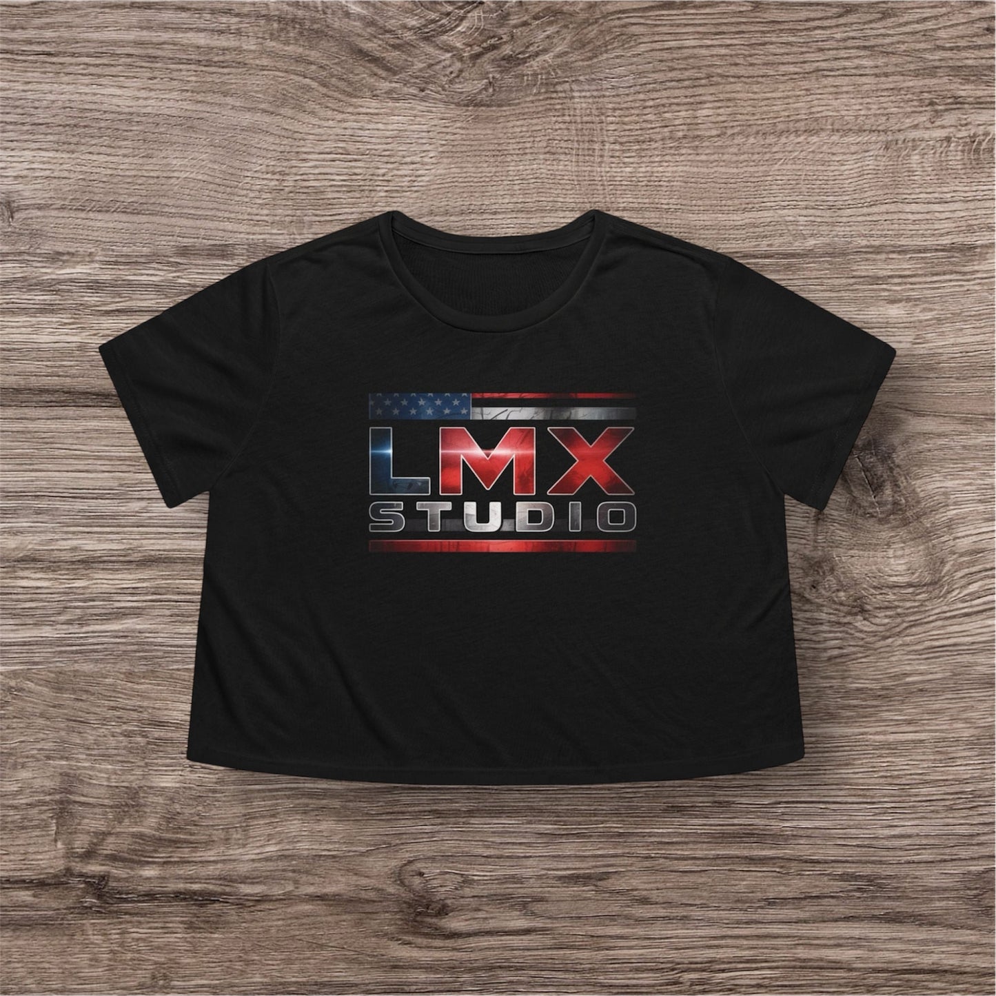 🔥 LMX Studio Women’s Flowy Cropped Tee – Limited Drop 🇺🇸