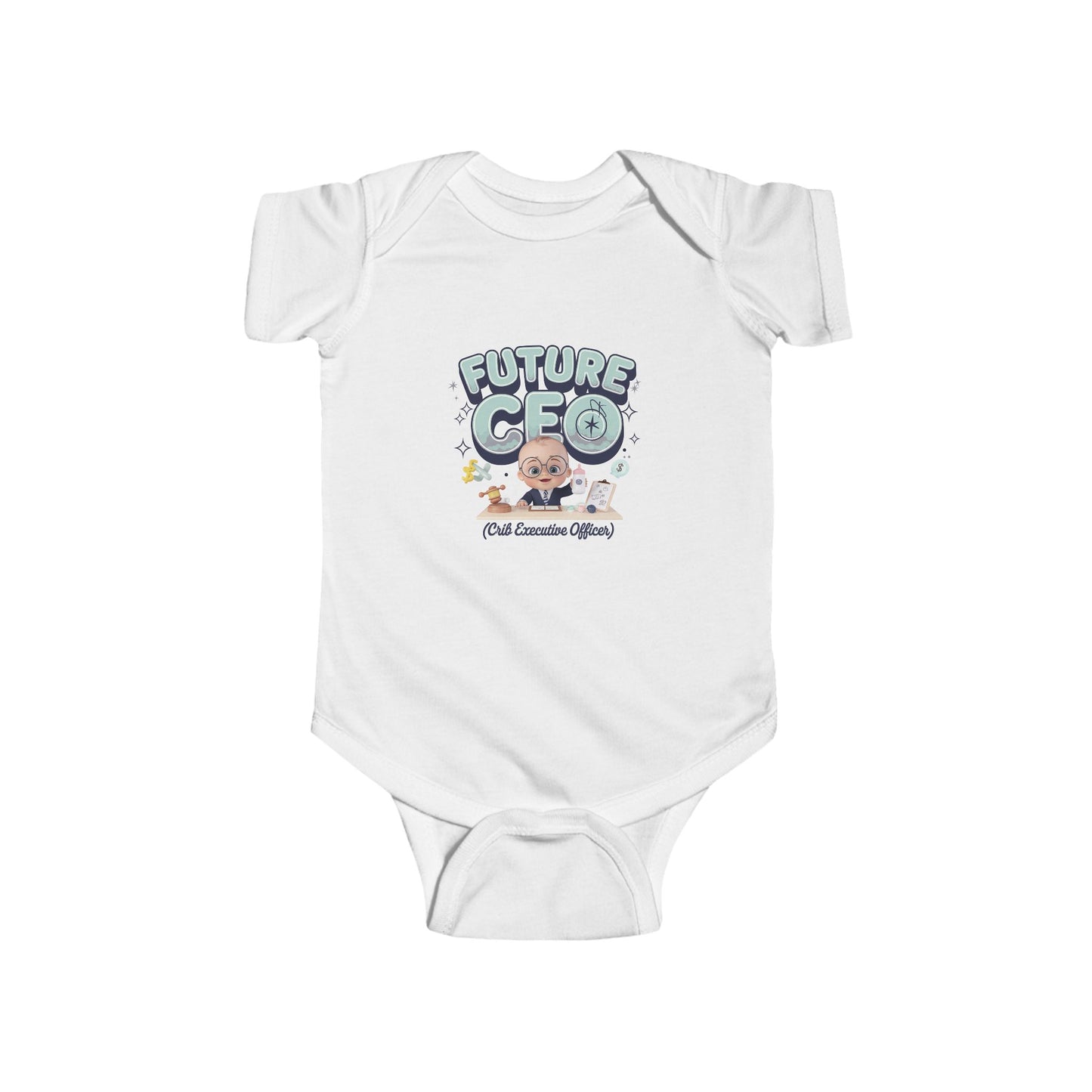 Baby LMx- CEO Onesie - Future CEO Infant Fine Bodysuit for Little Leaders