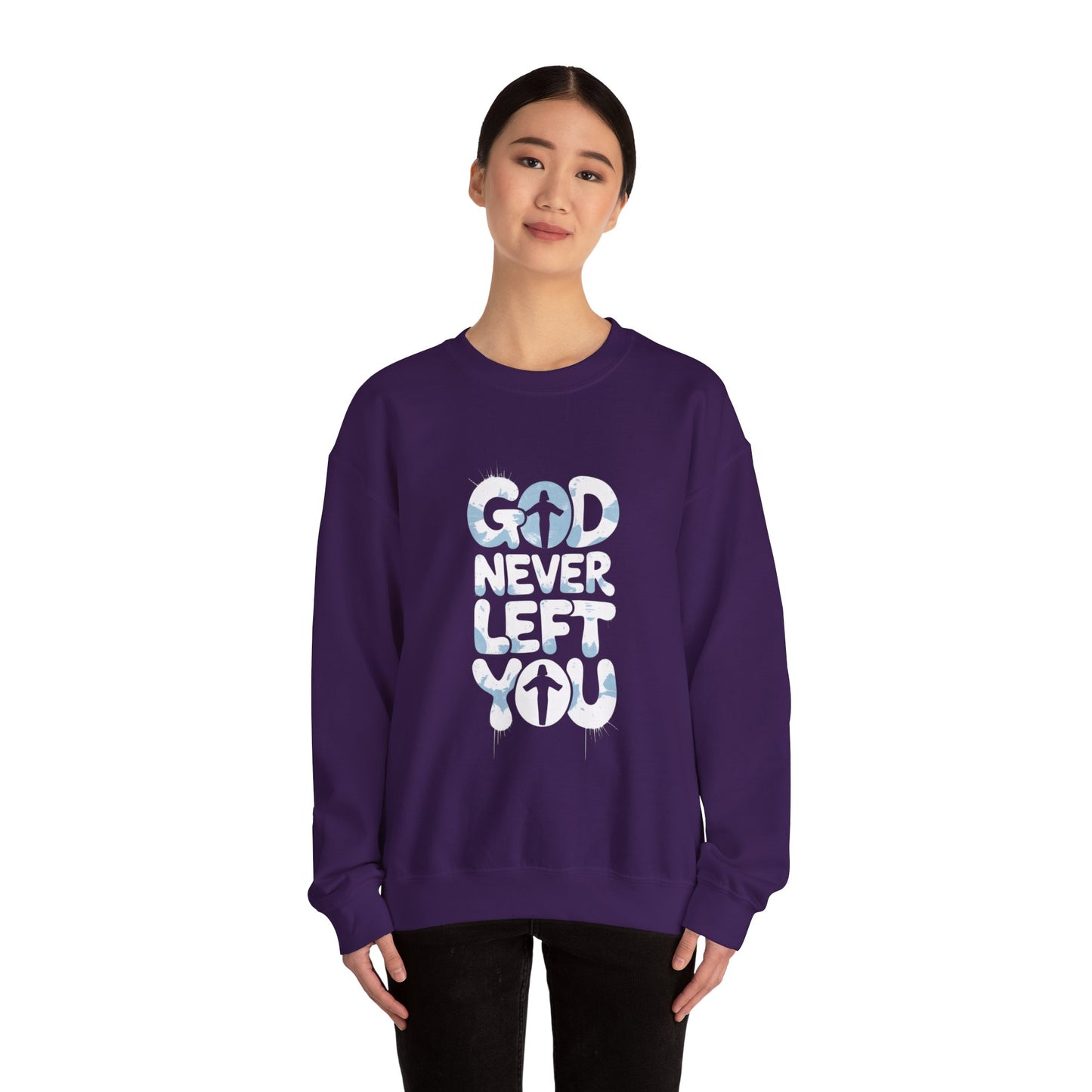 LMX- Faithful Inspiration Sweatshirt - God Never Leaves You