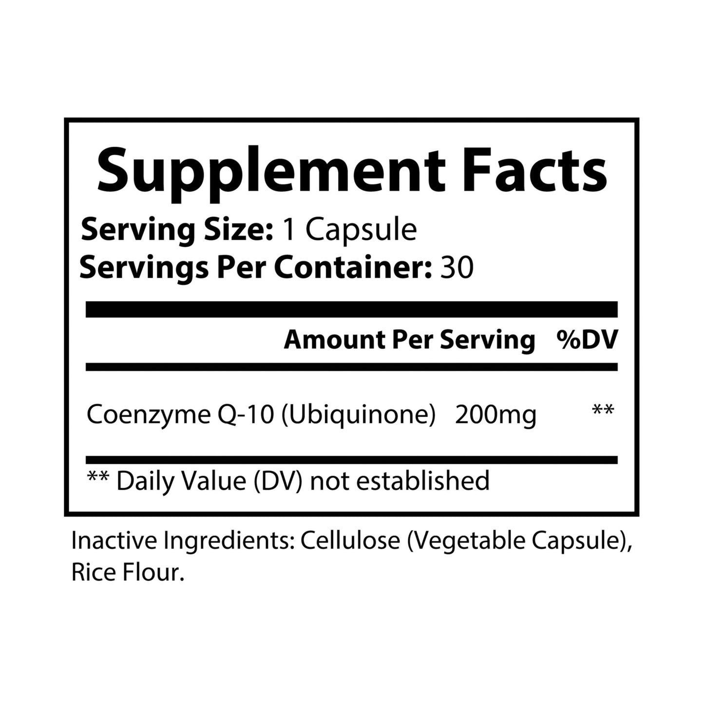 LMX Vitality CoQ10 Ubiquinone — Advanced Cellular Energy & Heart Support (30 Capsules)