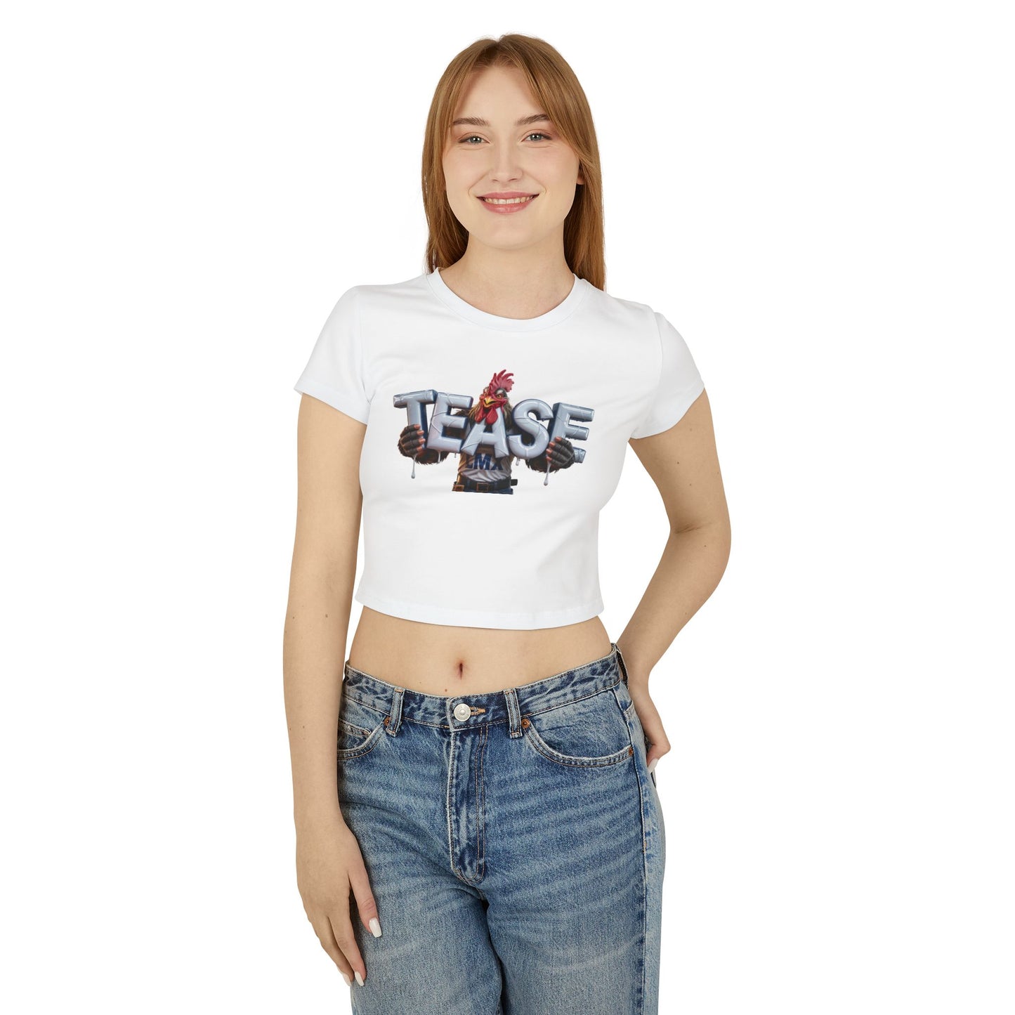 Women’s Tease Crop Top – Bold & Playful LMX Design