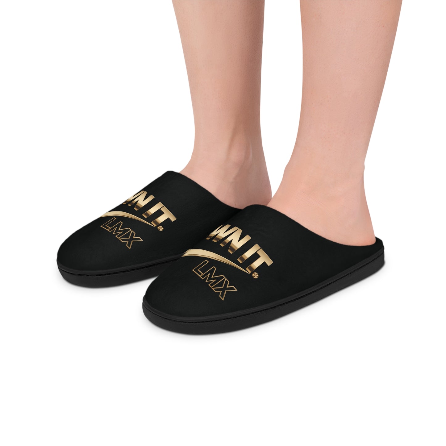 Men’s Indoor Slippers – Cozy Luxe Slippers with ‘Own It’ Design