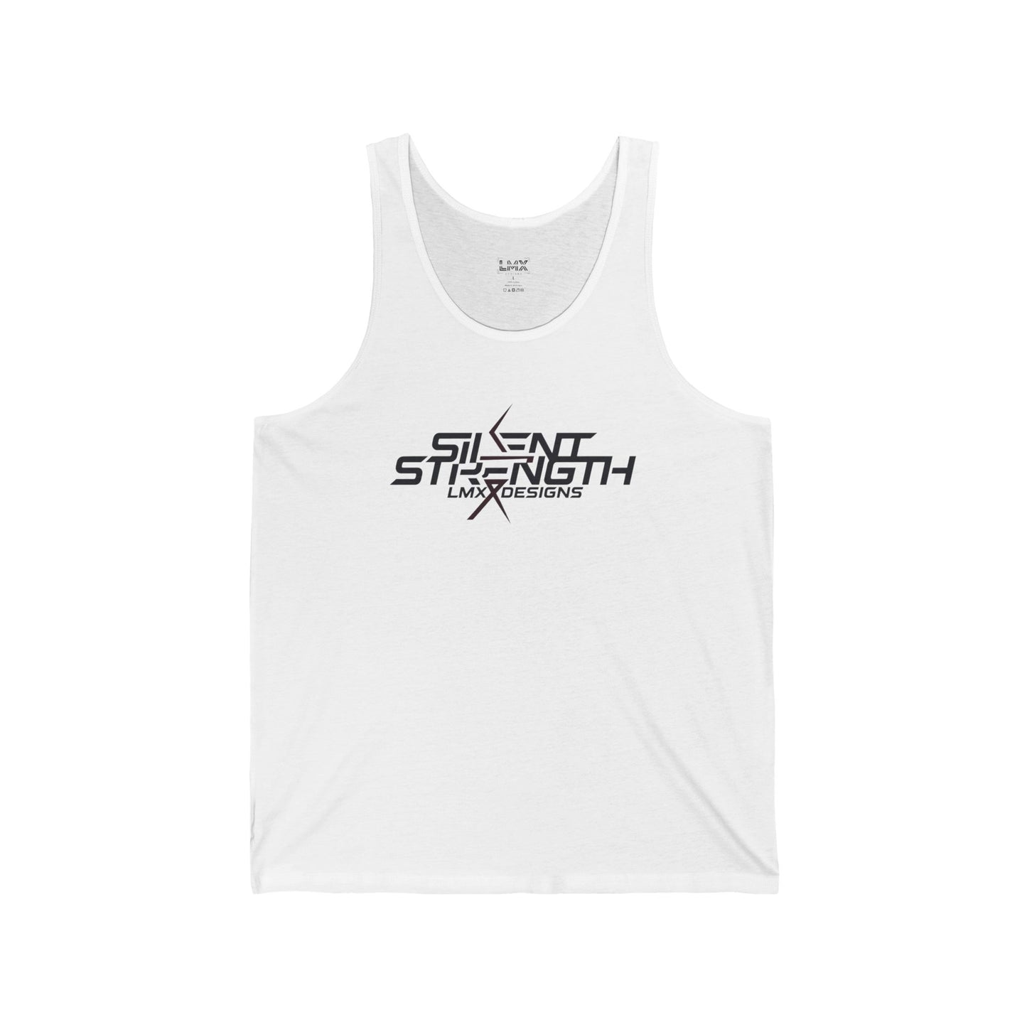 Introducing the “Silent Strength” Limited Edition Unisex Jersey Tank by LMX Designs.