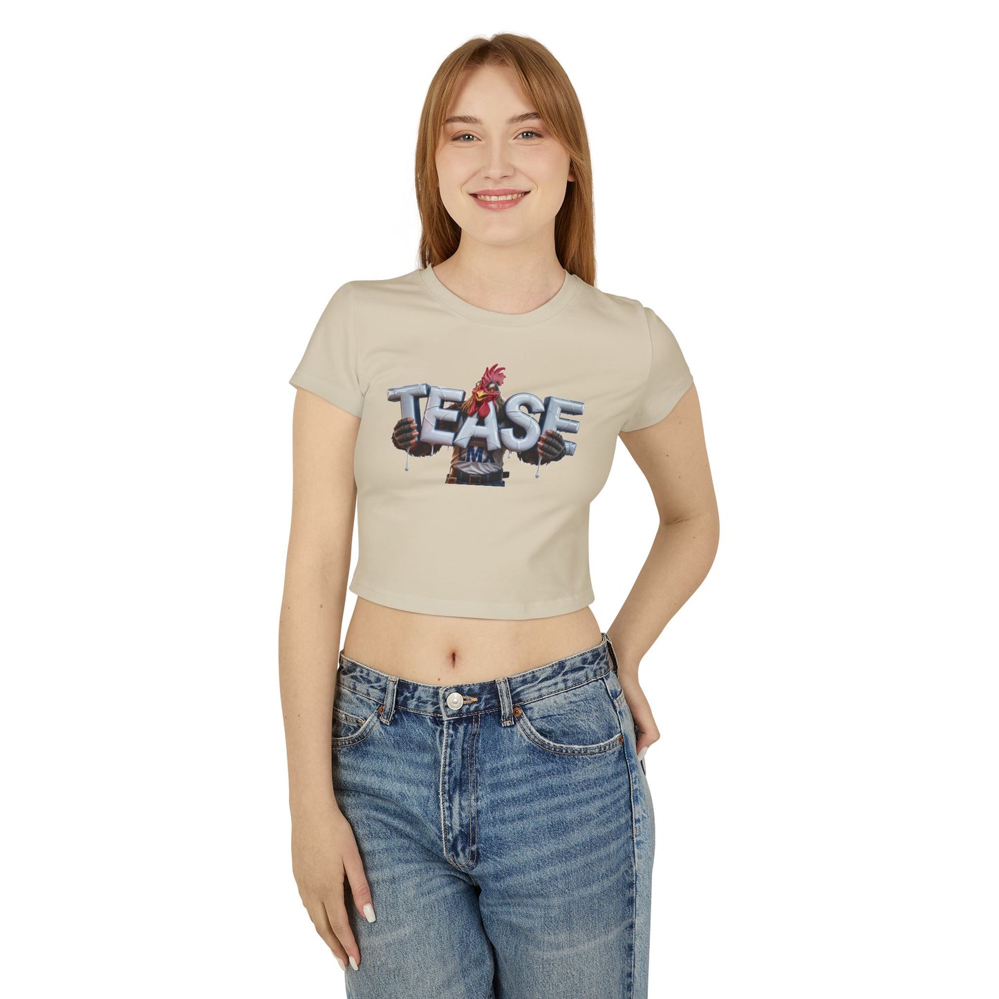 Women’s Tease Crop Top – Bold & Playful LMX Design