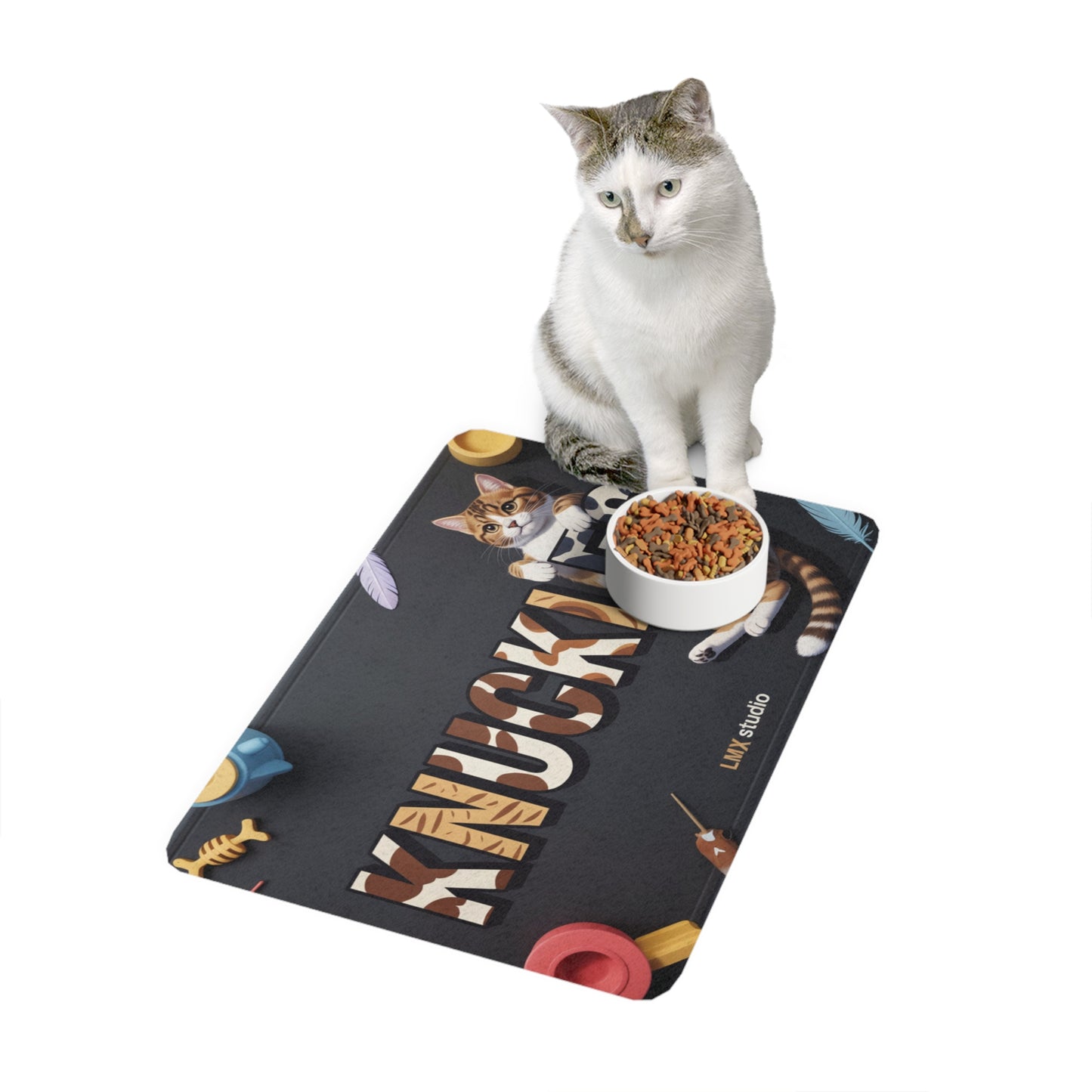 Knuckles™ Personalized Cat Feeding Mat – LMX Studio Exclusive