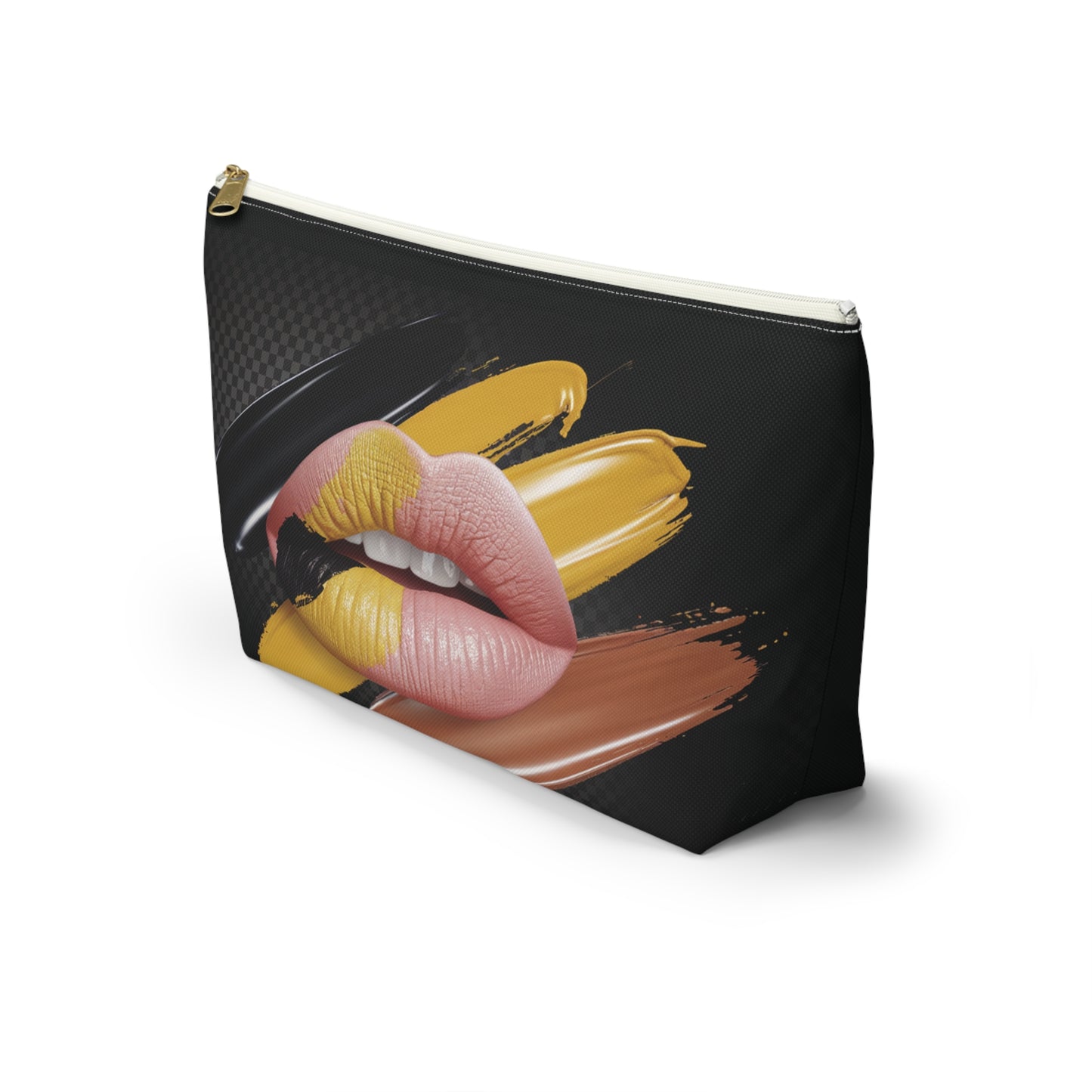 LMX Designs – Custom Logo Artist Lip Accessory Pouch | Stylish T-Bottom Design for Everyday Essentials