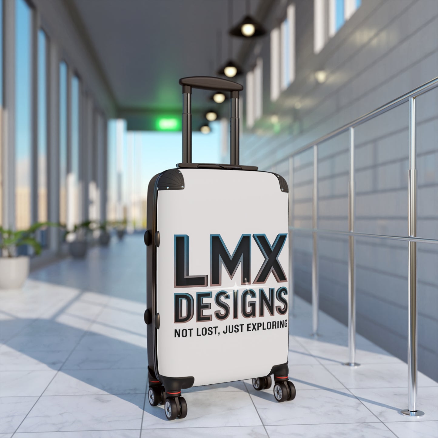 Explorer’s Suitcase – “Not Lost, Just Exploring” Travel Luggage