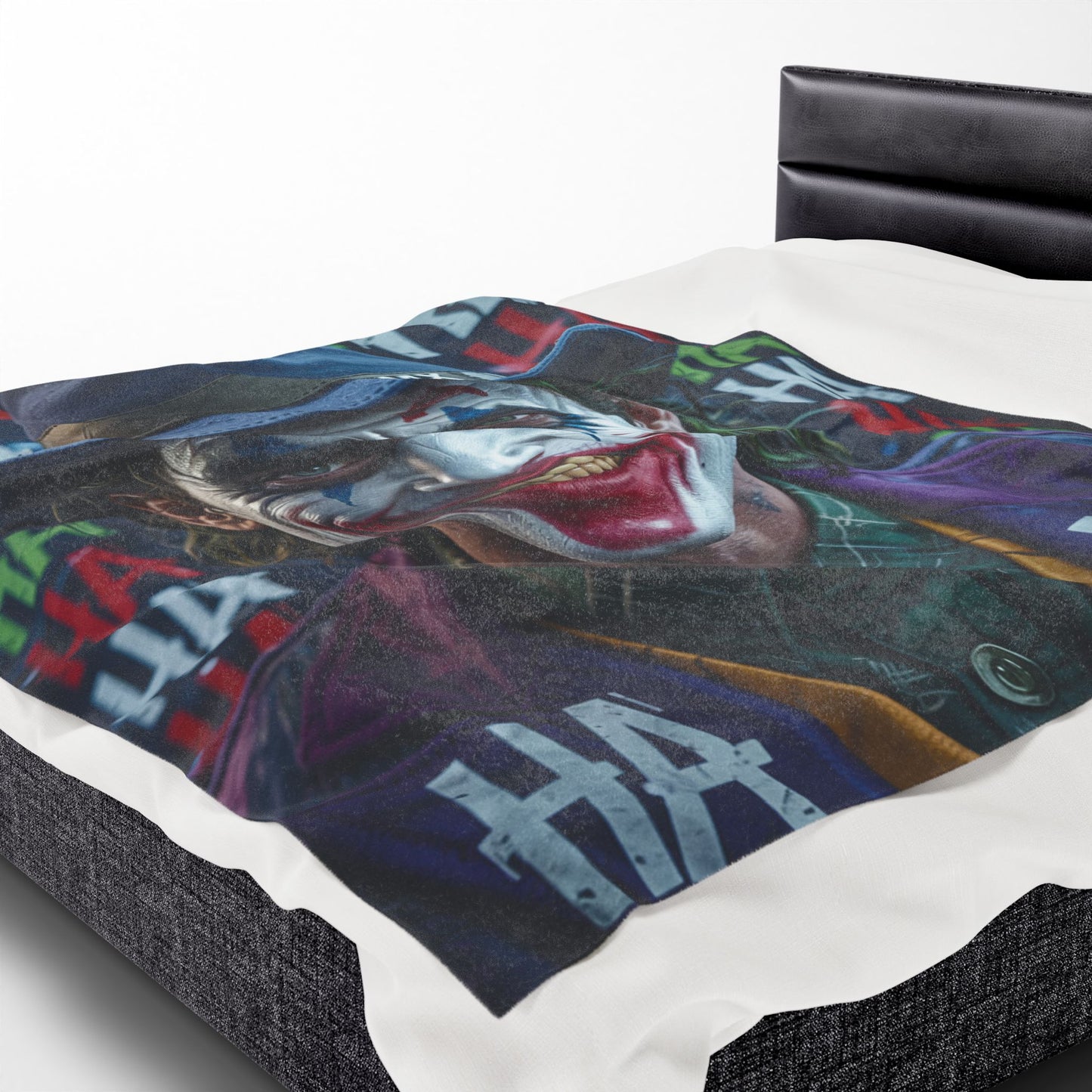LMX “Madness in Motion” Fleece Blanket – Joker Graffiti Glitch Edition