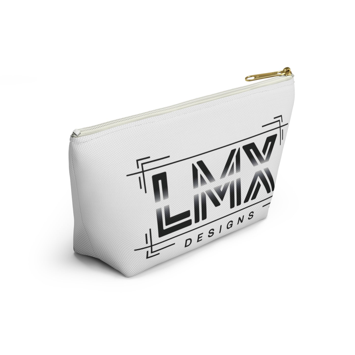 LMX Designs-Custom Logo Accessory Pouch - Stylish T-bottom Design for Everyday Essentials