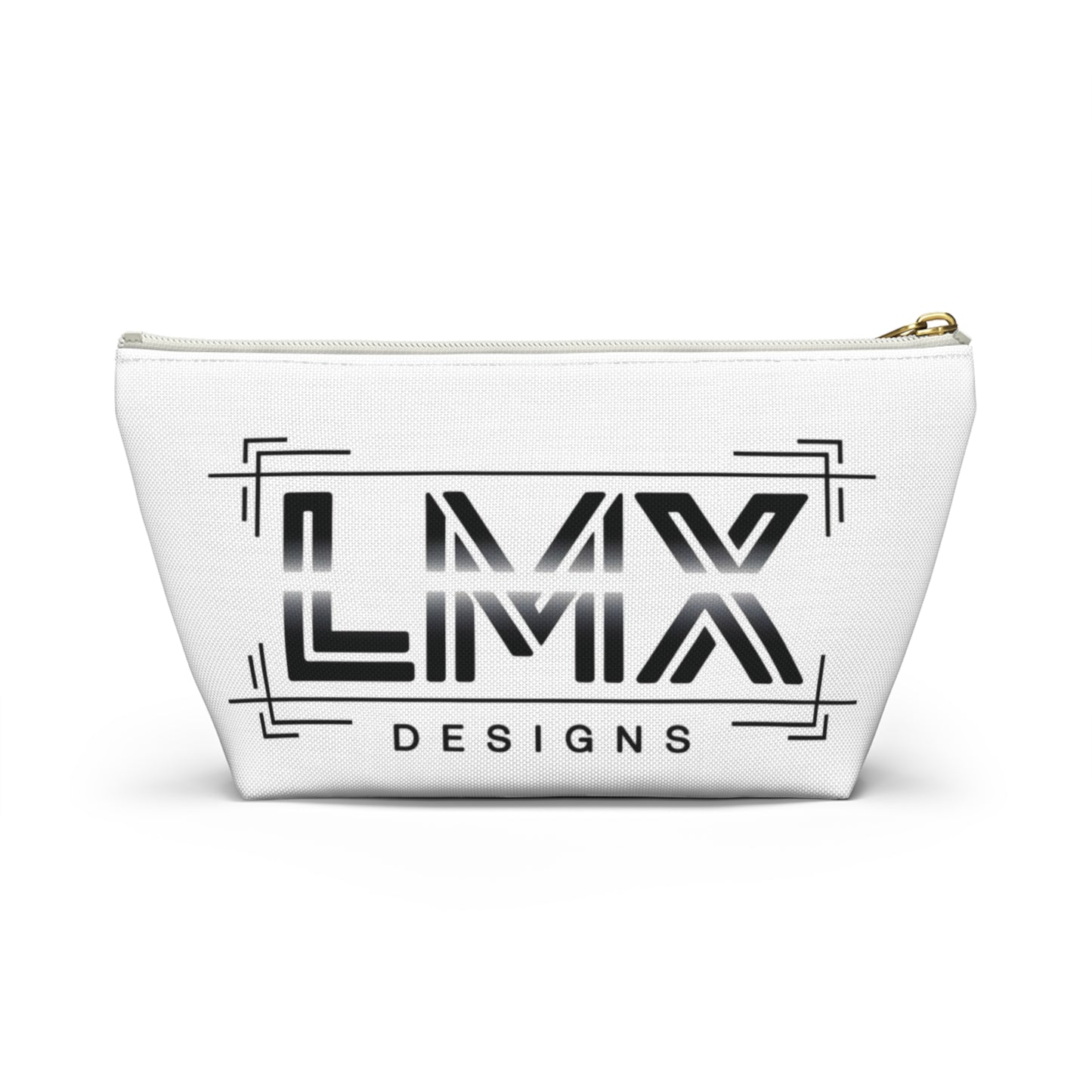 LMX Designs-Custom Logo Accessory Pouch - Stylish T-bottom Design for Everyday Essentials