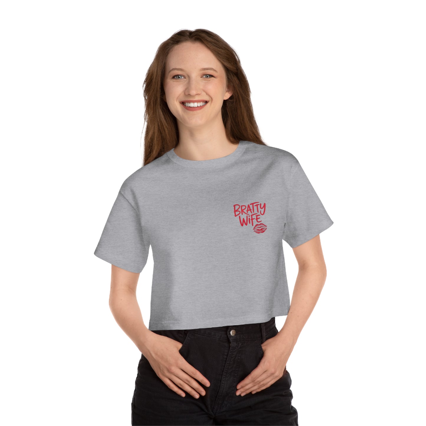 LMX Designs – Bratty Wife Cropped T-Shirt