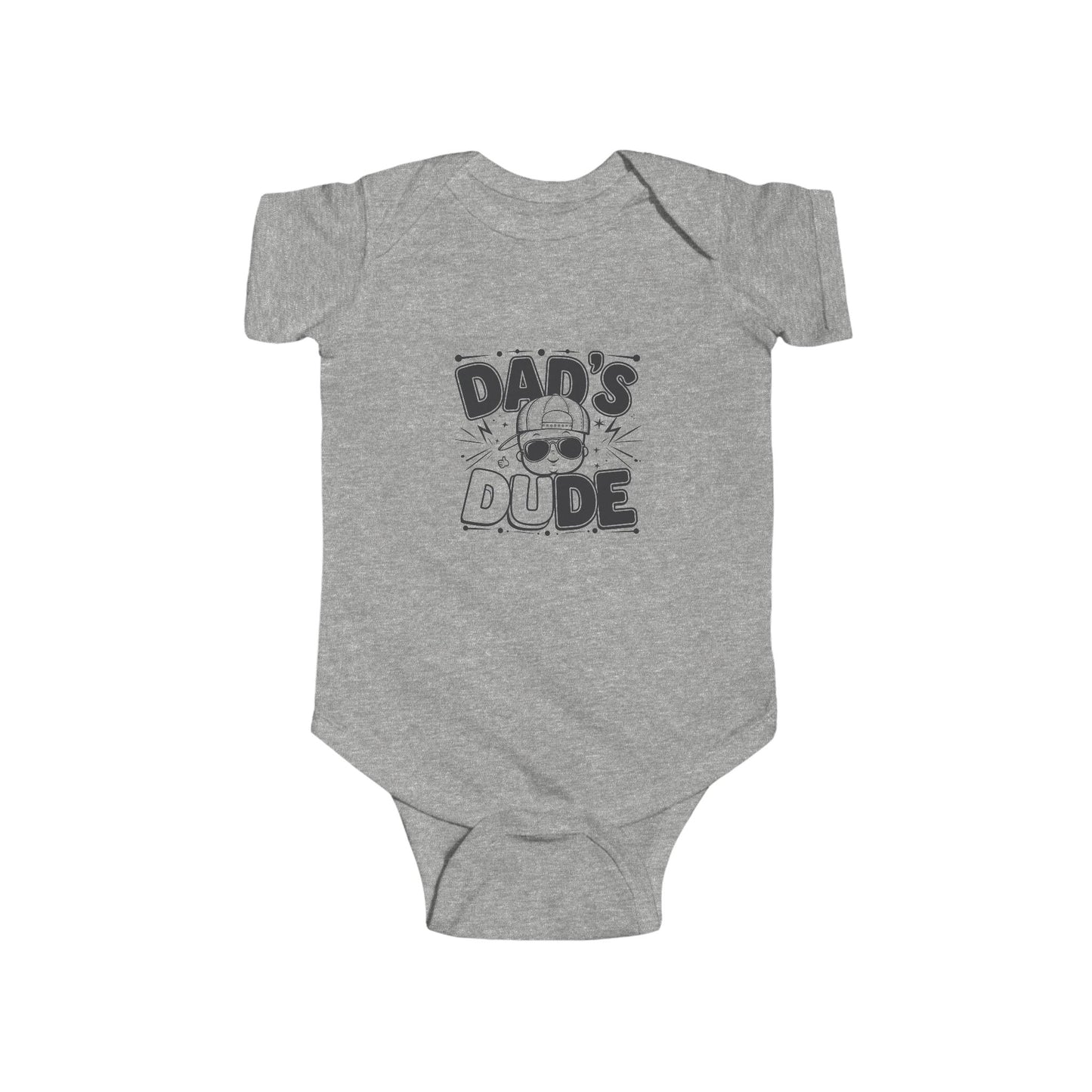 LMX- Cute Dad's Dude Infant Bodysuit - Fun Baby Apparel for New Dads