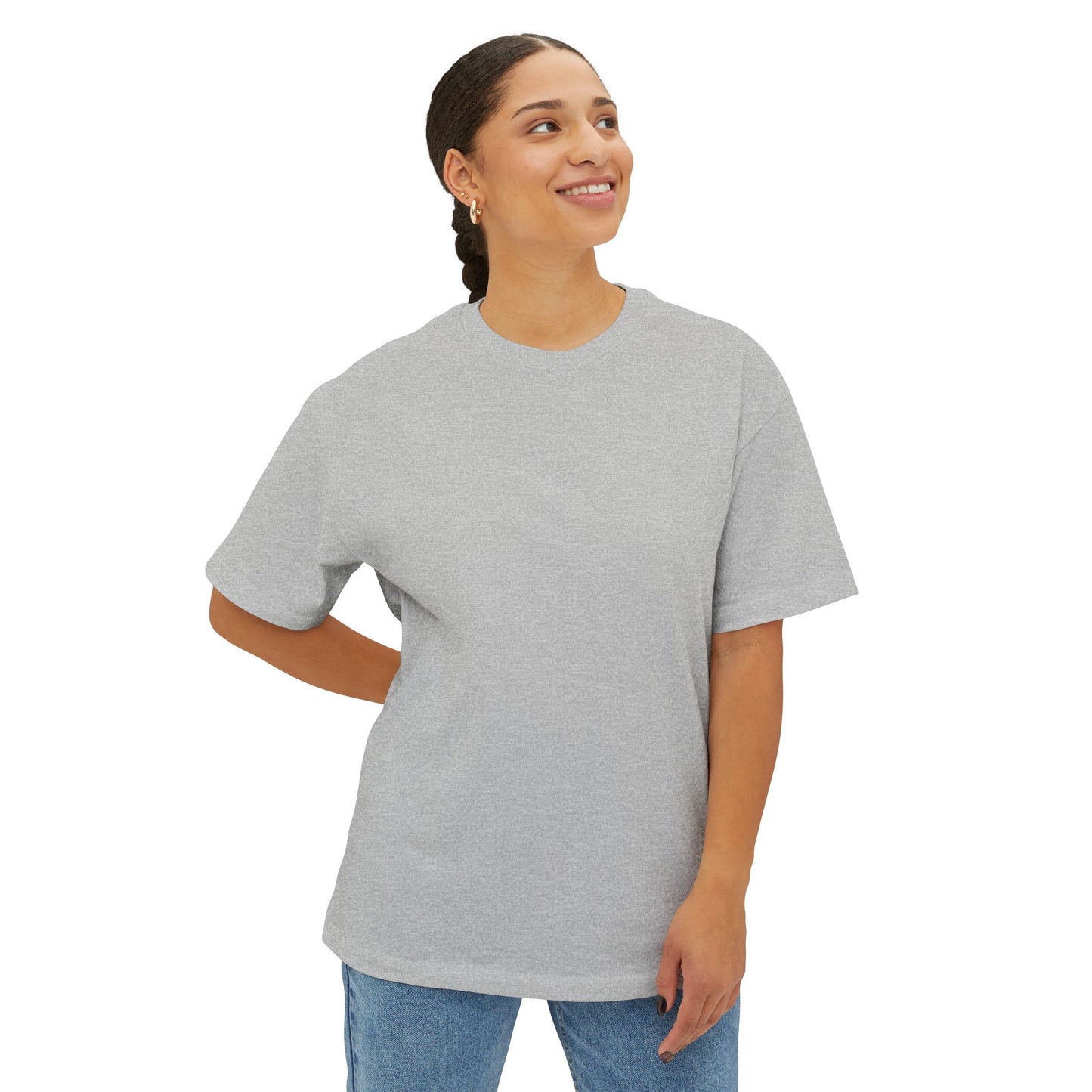 Navy Gray Unisex Oversized Boxy Tee – LMX Death Metal Grunge Design