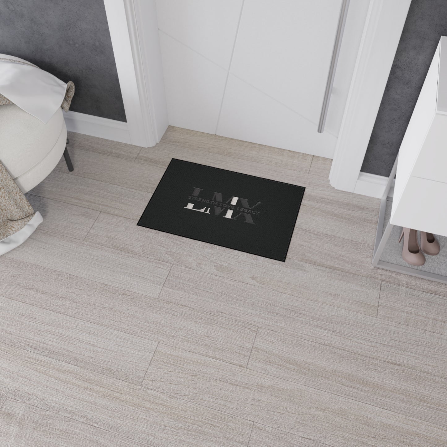 Inspirational Heavy Duty Floor Mat – Strength, Love, Legacy