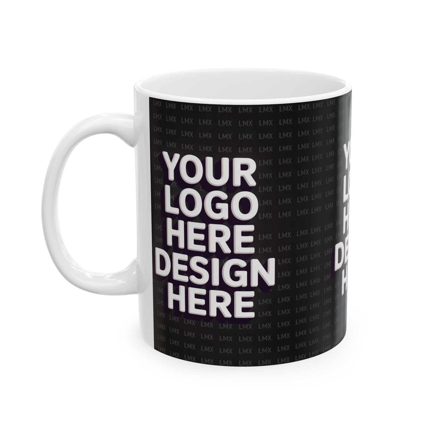 Introducing our Customizable Black Ceramic Coffee Mug – 11 oz & 15 oz