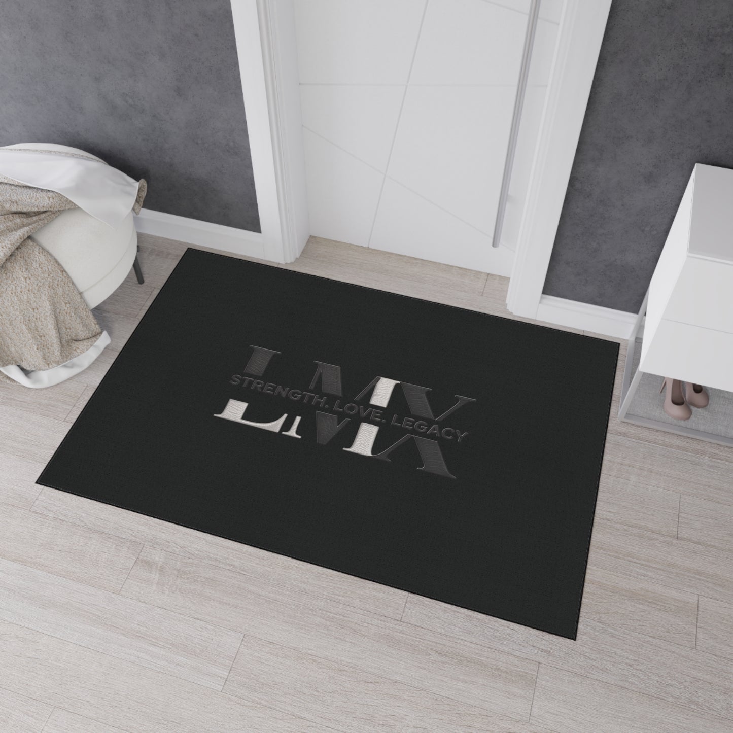 Inspirational Heavy Duty Floor Mat – Strength, Love, Legacy