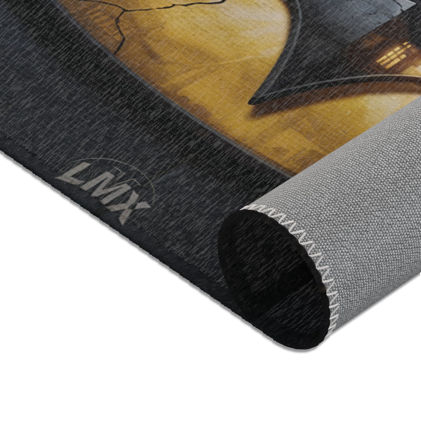 LMX “Dark Emblem” Premium Rug – Gotham Gold Edition