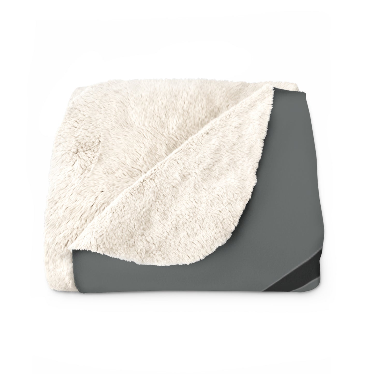 LMX Designs-Sherpa Fleece Blanket - Boy Mom Dark Gray