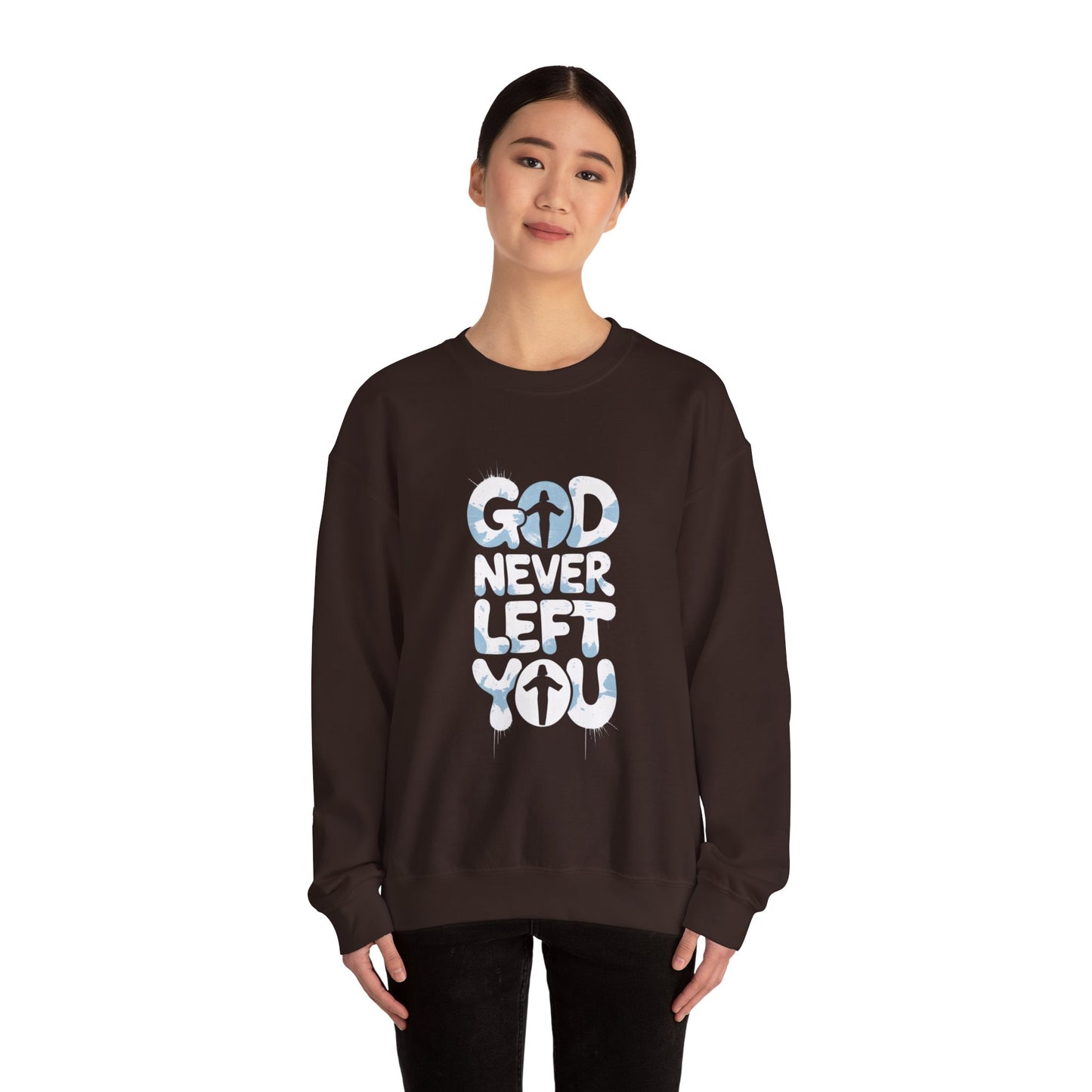 LMX- Faithful Inspiration Sweatshirt - God Never Leaves You