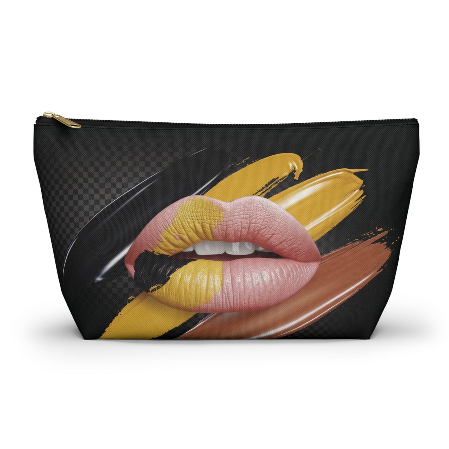 LMX Designs – Custom Logo Artist Lip Accessory Pouch | Stylish T-Bottom Design for Everyday Essentials