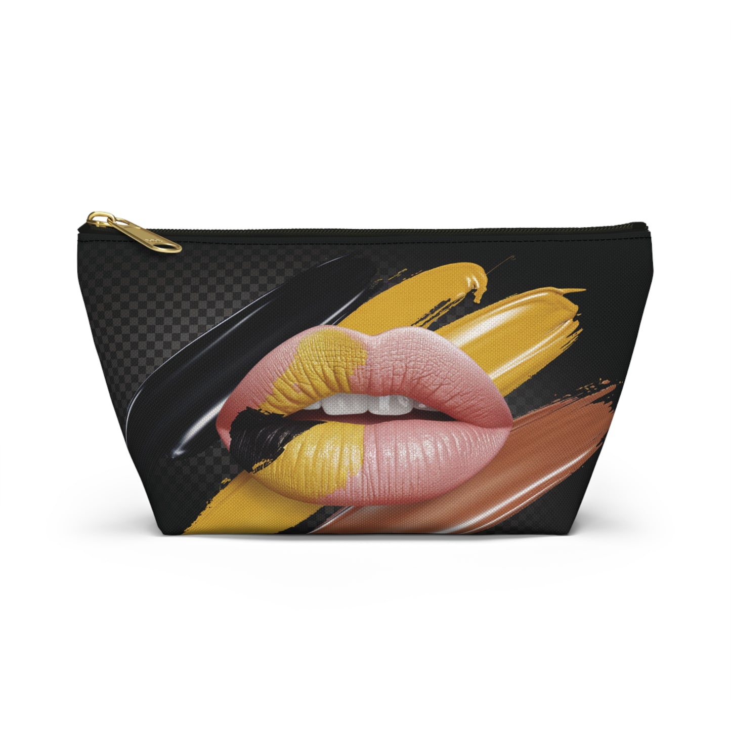 LMX Designs – Custom Logo Artist Lip Accessory Pouch | Stylish T-Bottom Design for Everyday Essentials