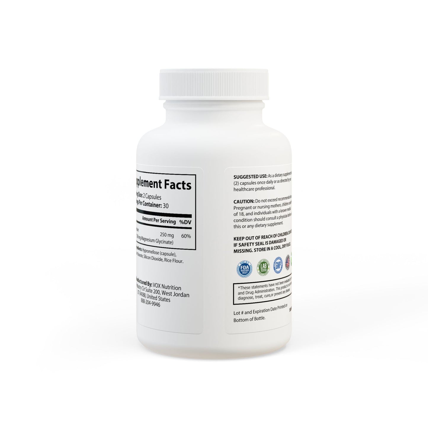 LMX Vitality – Magnesium Glycinate Ultra Absorption for Muscle, Nerve & Sleep Support