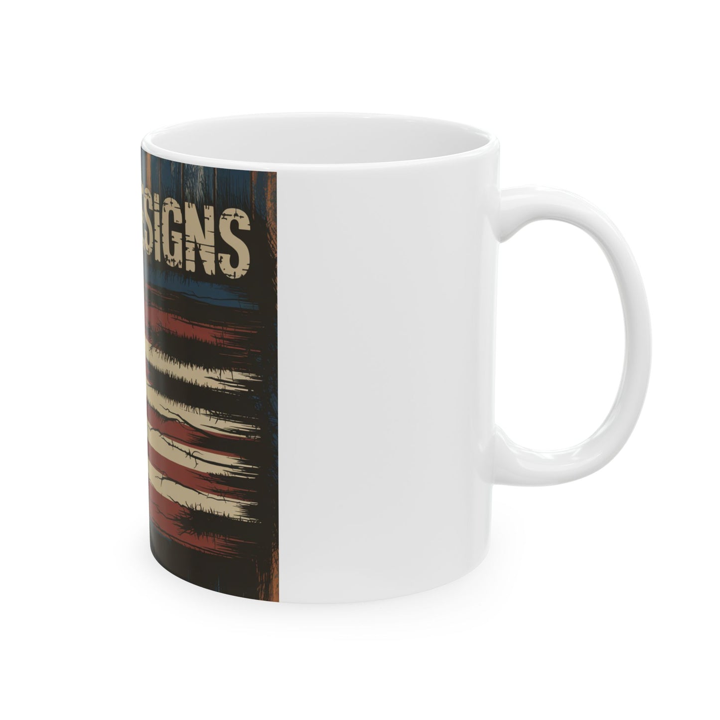 Introducing the LMX-Designs Distressed American Flag Ceramic Mug!