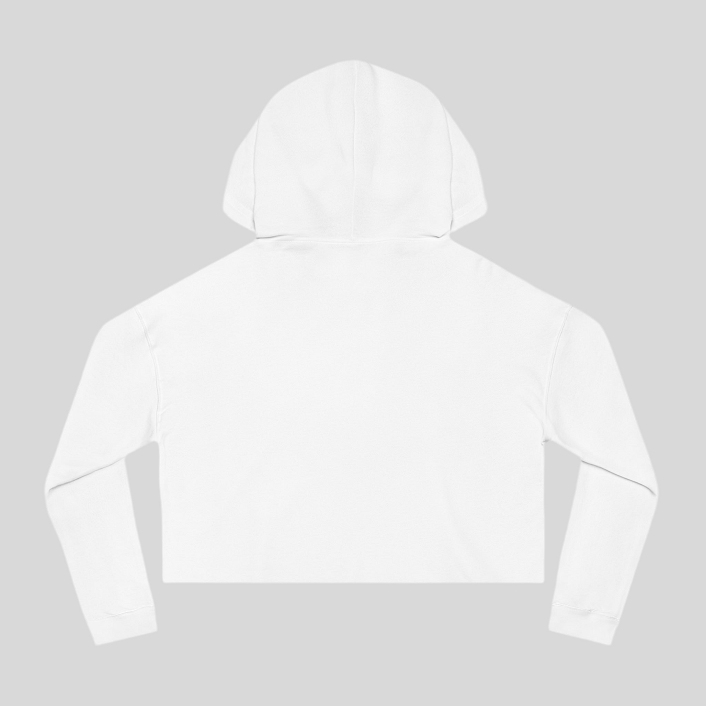 Heroic Vibes Women's Cropped Hooded Sweatshirt - Captain's Shield Design