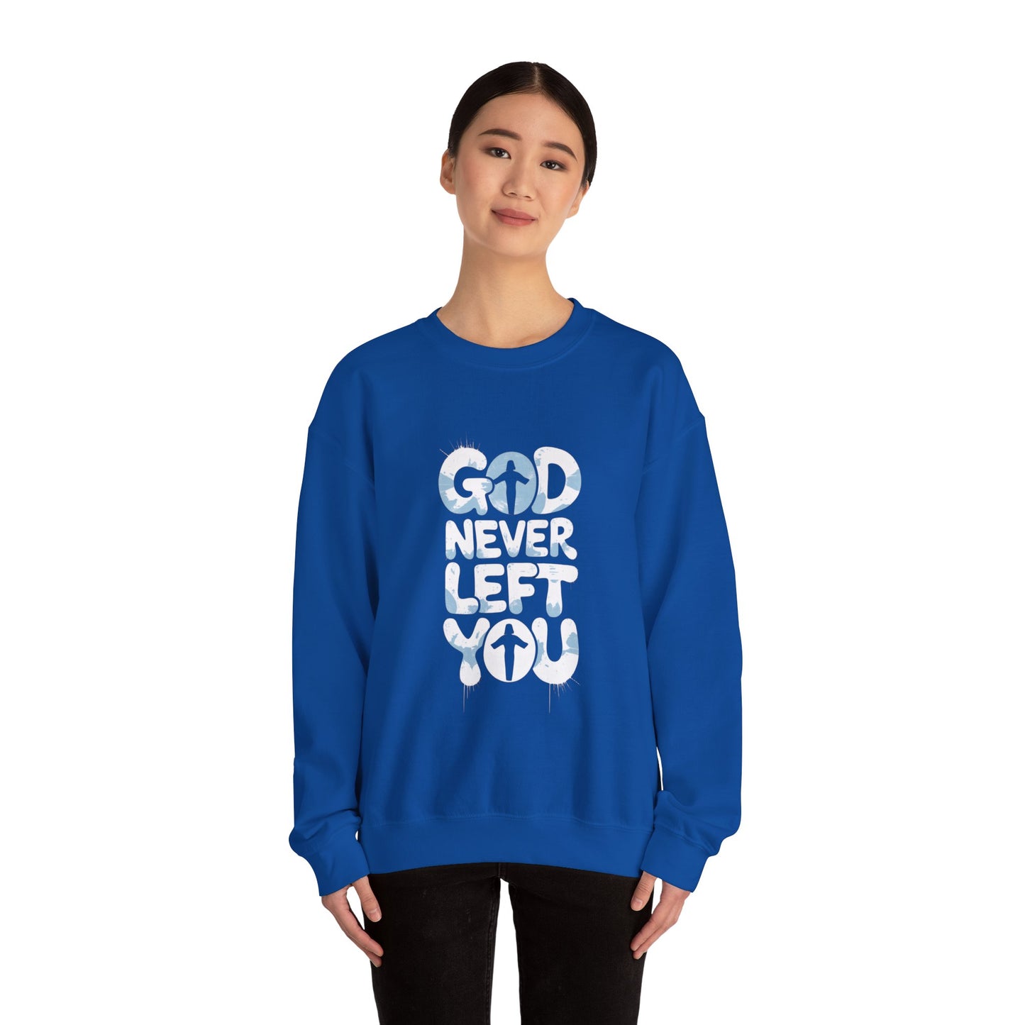 LMX- Faithful Inspiration Sweatshirt - God Never Leaves You