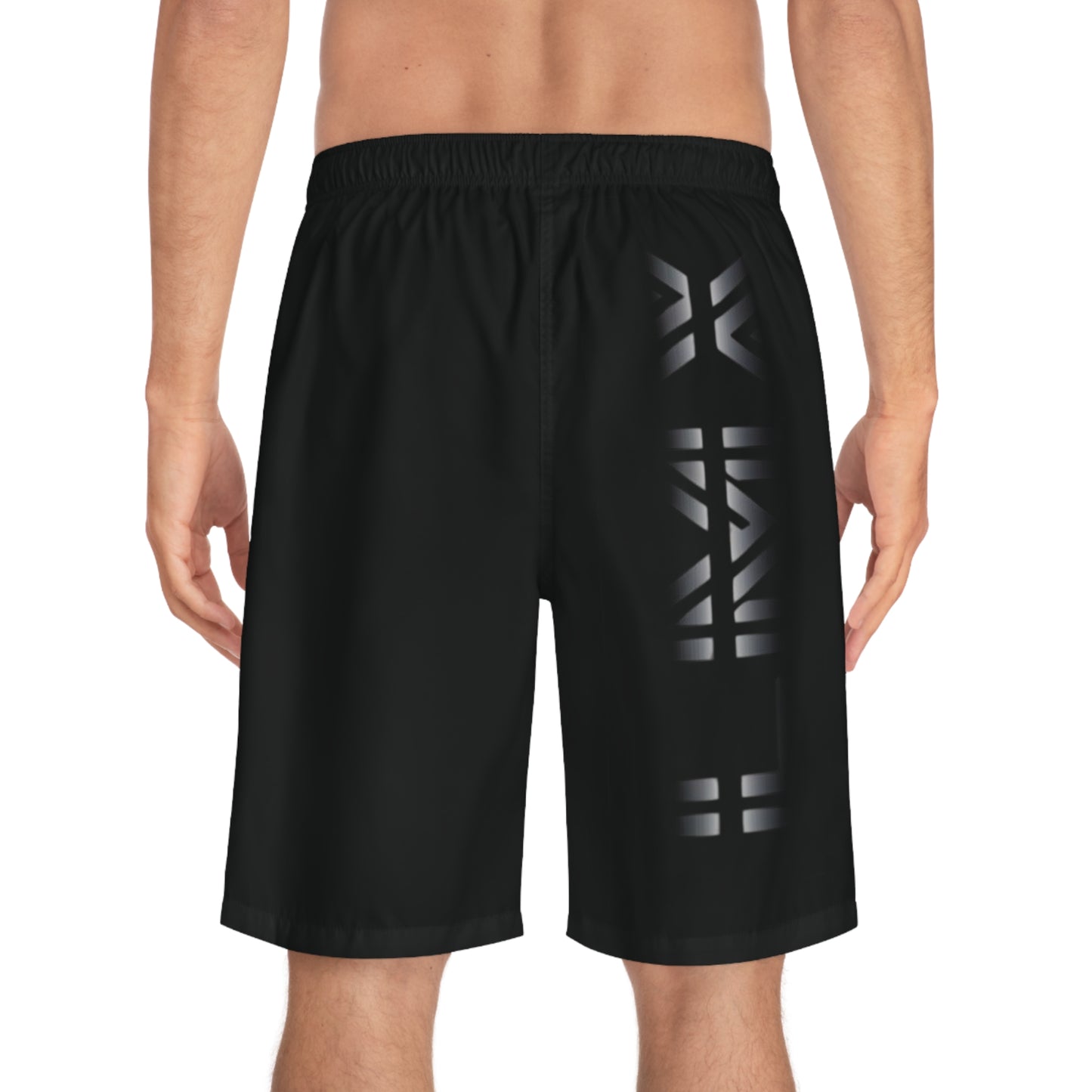 Stylish Men LMX Designs Logo Board Shorts - Perfect for Beach Days & Summer Fun