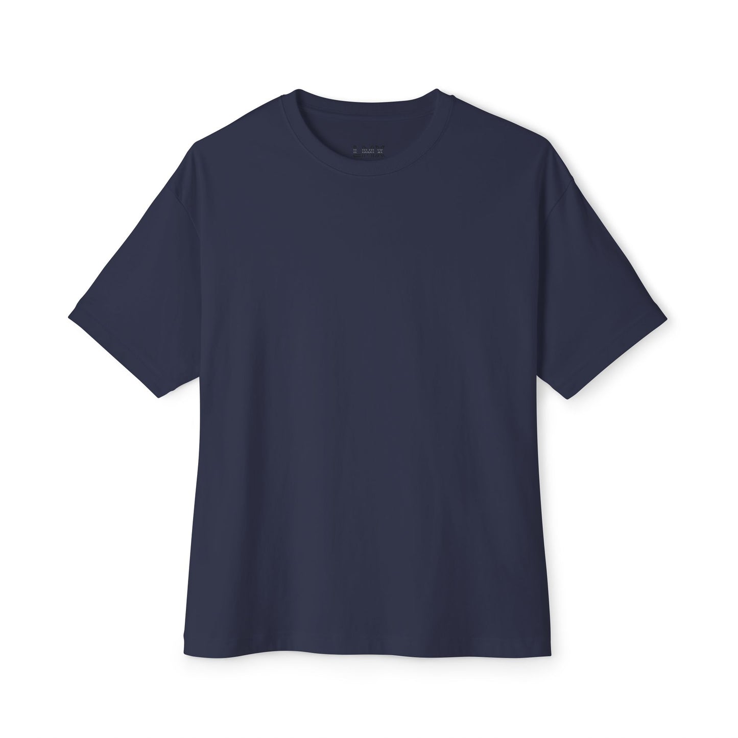 Navy Gray Unisex Oversized Boxy Tee – LMX Death Metal Grunge Design