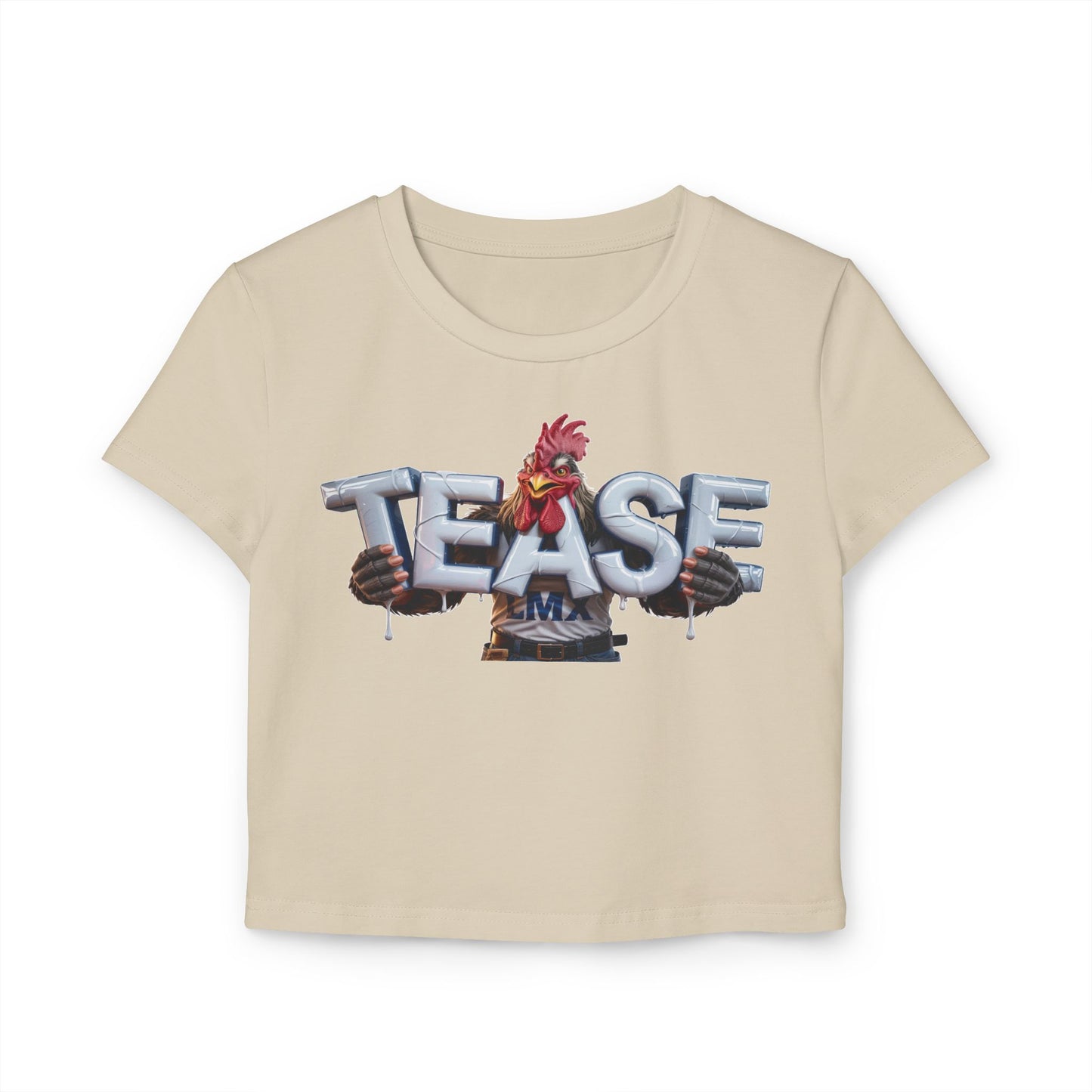 Women’s Tease Crop Top – Bold & Playful LMX Design
