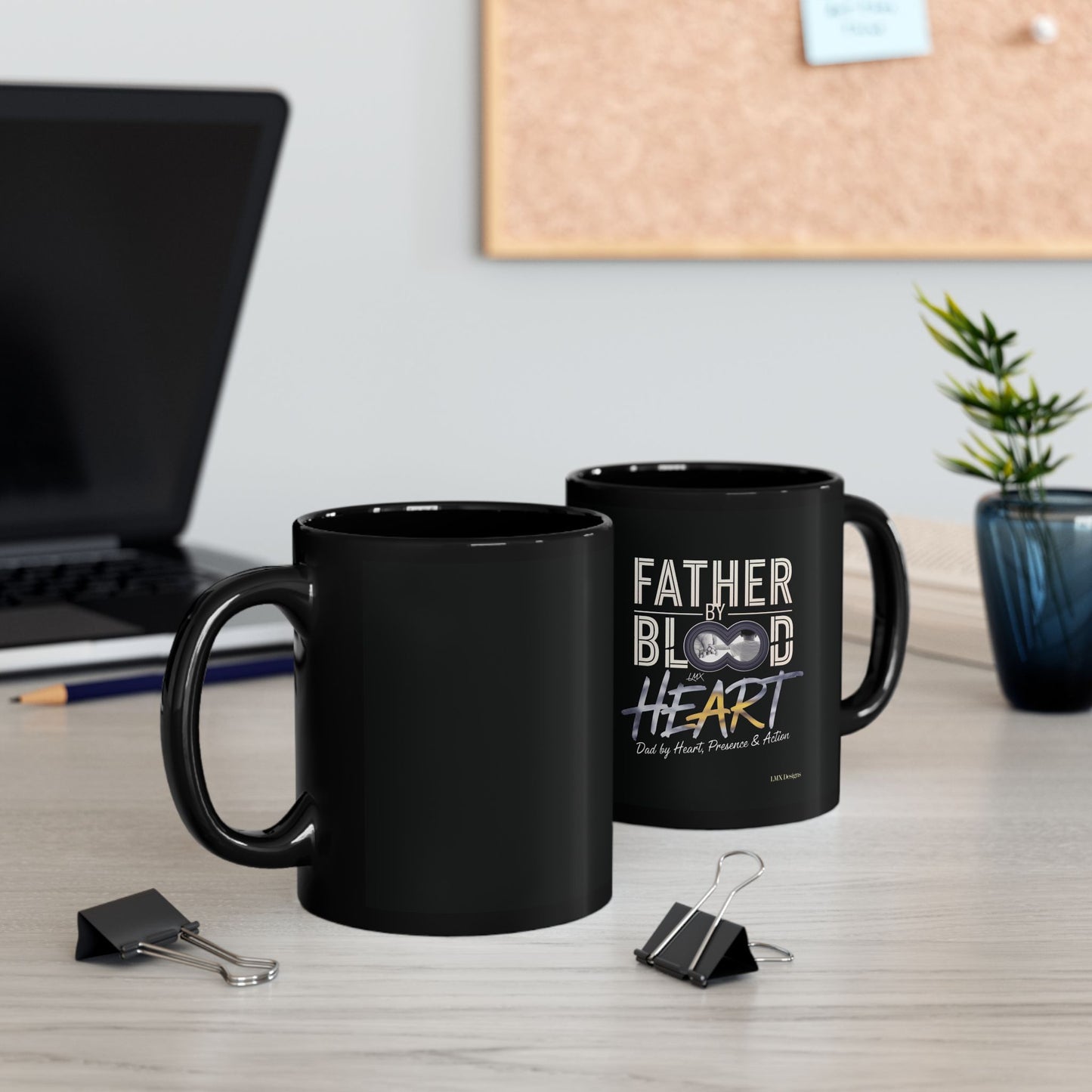 Presents: Blood Bond – A Father’s Legacy Black Mug