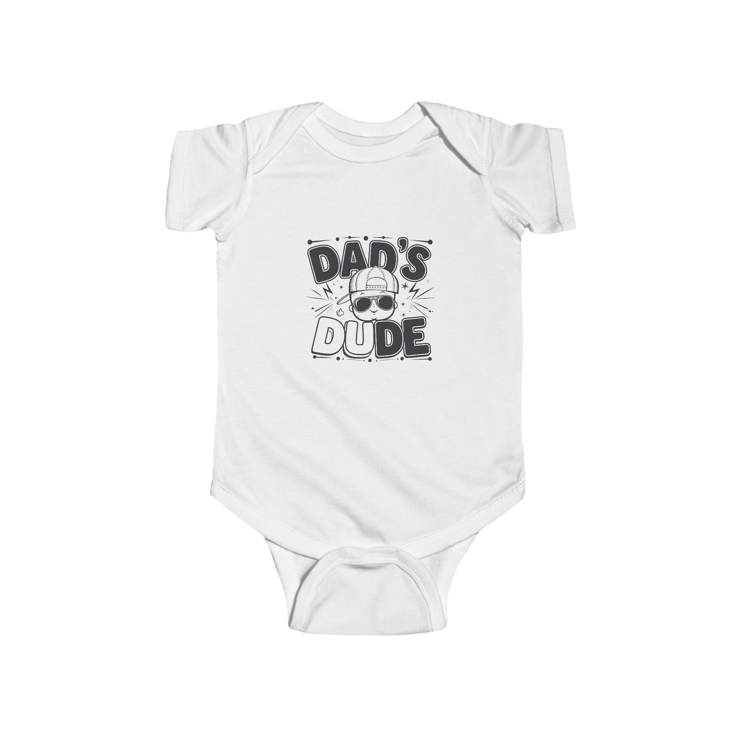 LMX- Cute Dad's Dude Infant Bodysuit - Fun Baby Apparel for New Dads