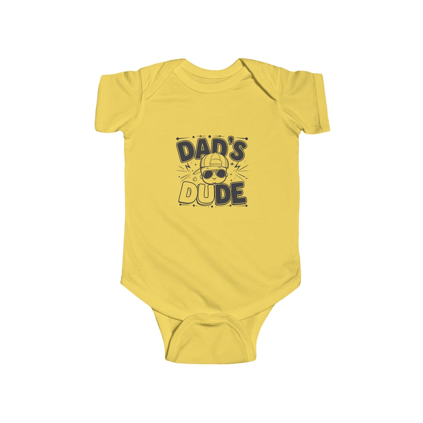 LMX- Cute Dad's Dude Infant Bodysuit - Fun Baby Apparel for New Dads