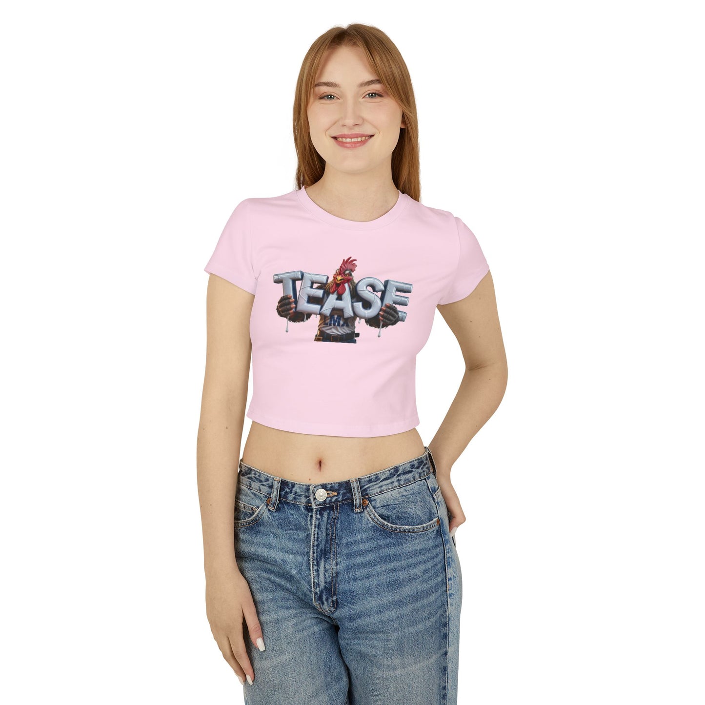 Women’s Tease Crop Top – Bold & Playful LMX Design
