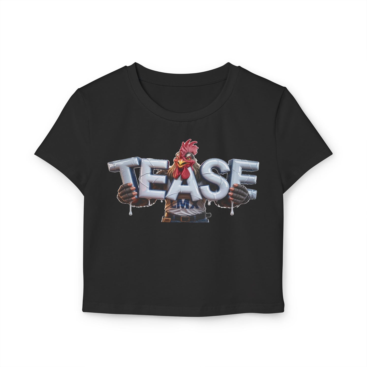 Women’s Tease Crop Top – Bold & Playful LMX Design
