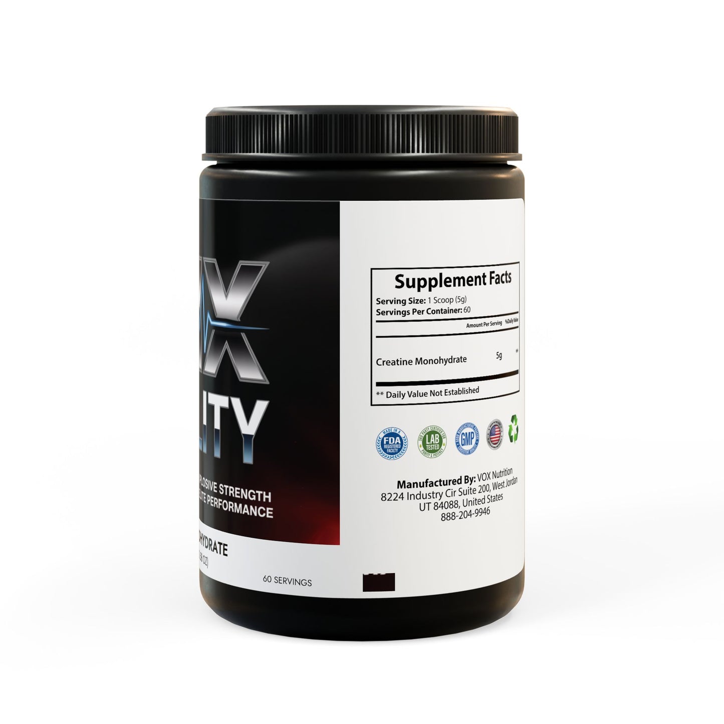 LMX Vitality Creatine Monohydrate – Pure Performance, No Compromise (300g, 10.58oz