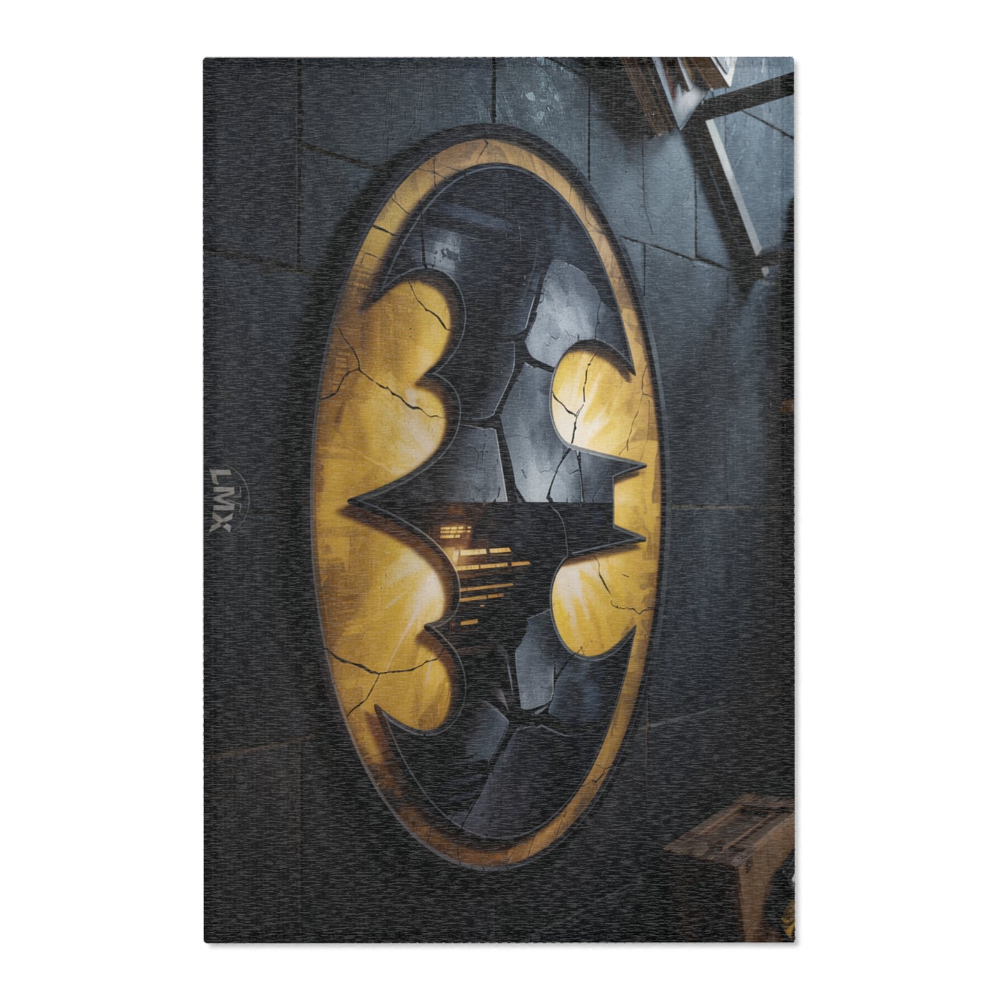 LMX “Dark Emblem” Premium Rug – Gotham Gold Edition
