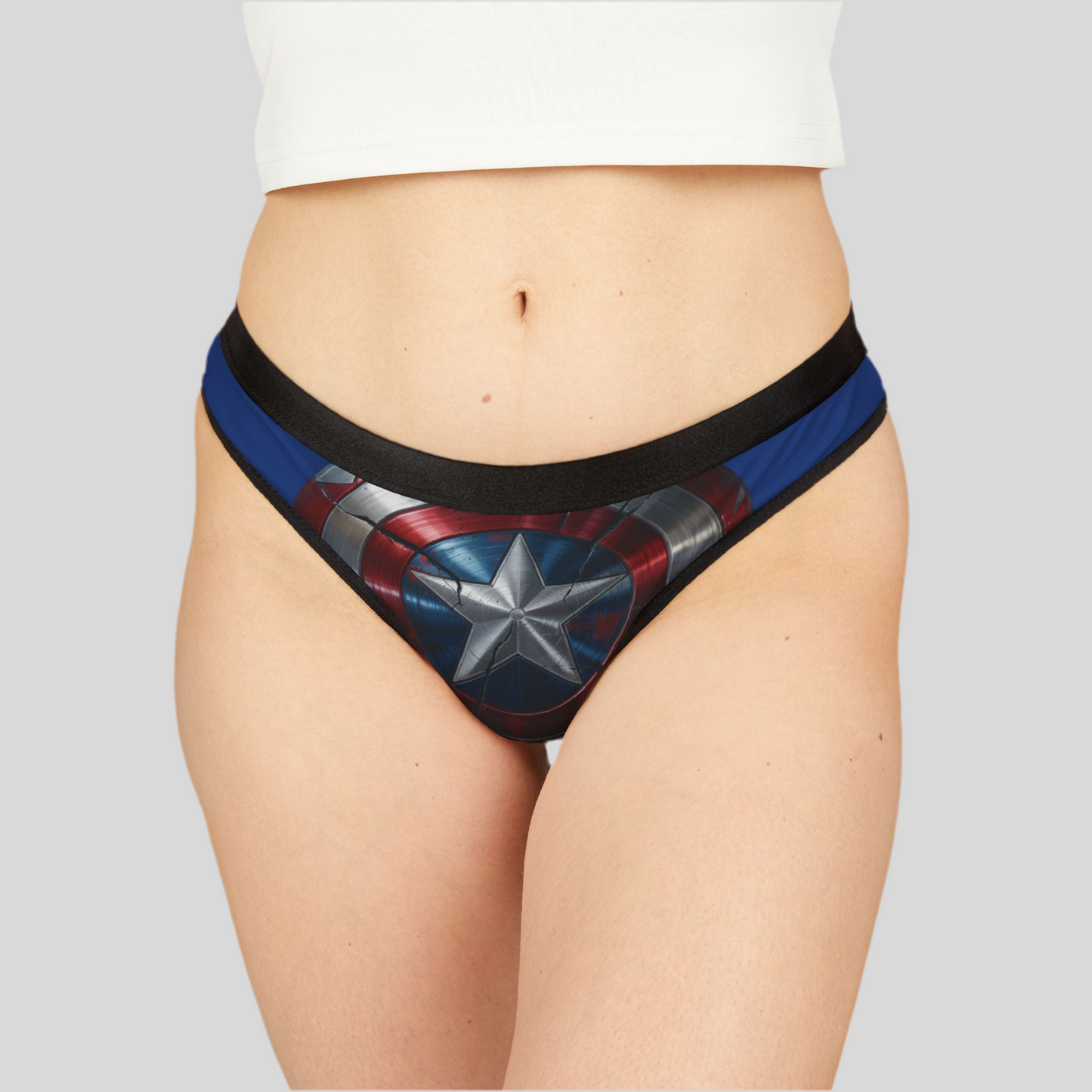 LMX Designs Captain’s Shield Thong – Double-Sided Power | Dark Blue Edition