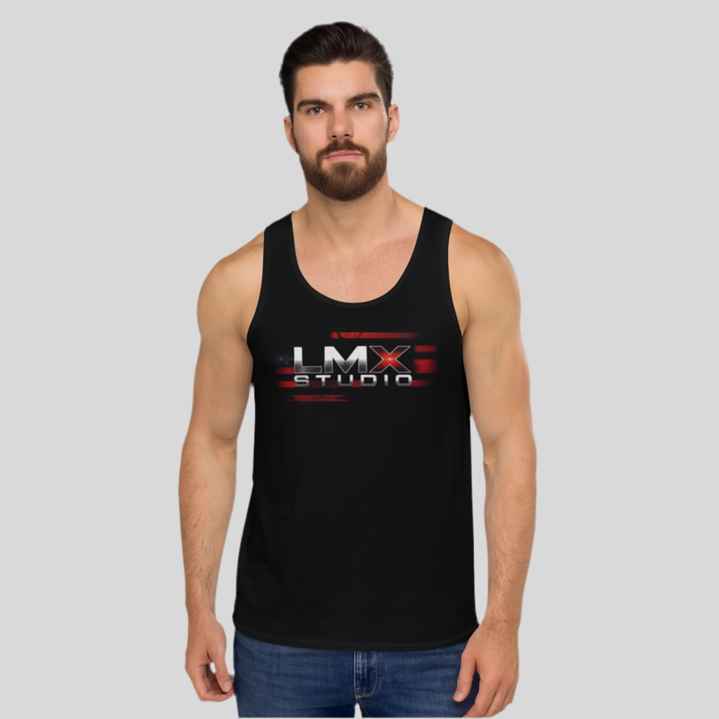 LMX Studio™ BUILT DIFFERENT Mens Tank Blackout Drop 001