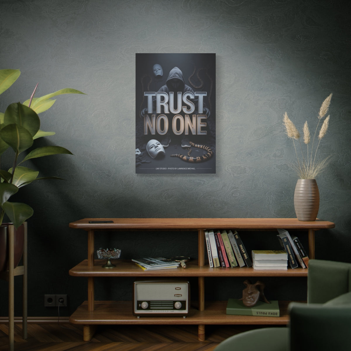 TRUST NO ONE — The Mask Breaker | 24x36 LMX Canvas Edition