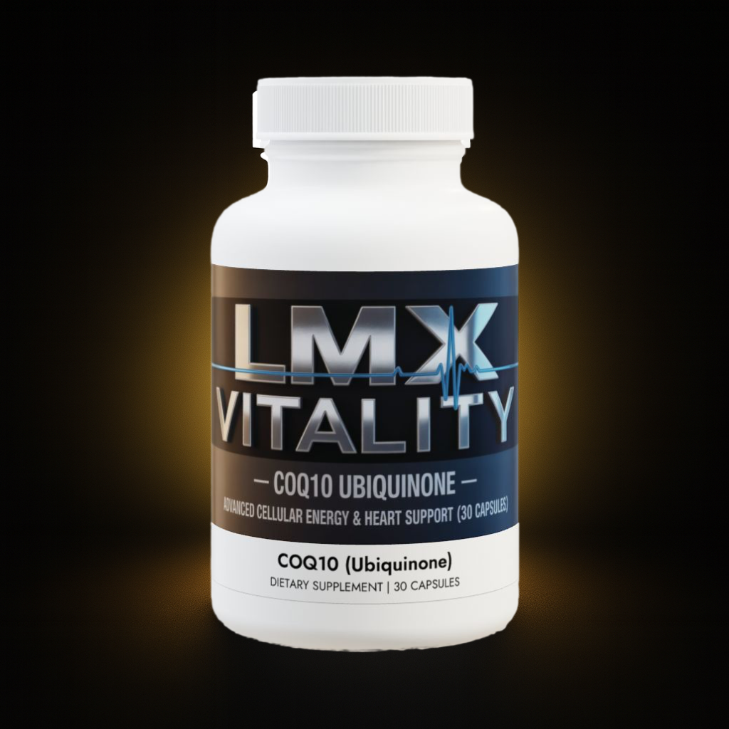 LMX Vitality CoQ10 Ubiquinone — Advanced Cellular Energy & Heart Support (30 Capsules)