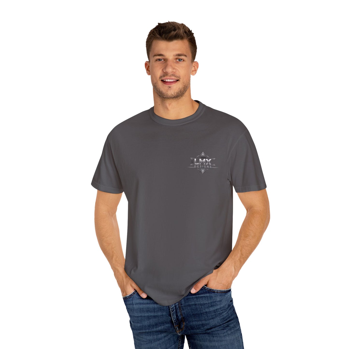 LMX Designs Unisex Garment-Dyed Logo T-Shirt