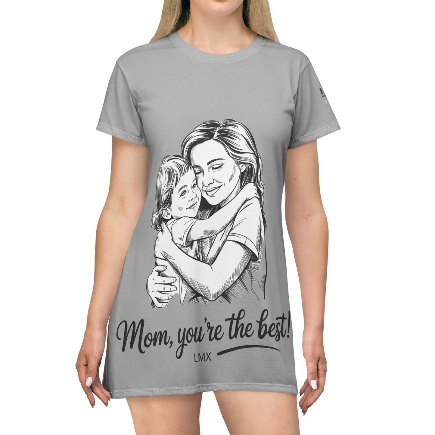 Mom, You’re the Best – Oversized T-Shirt Dress | A Timeless Tribute to Mothers