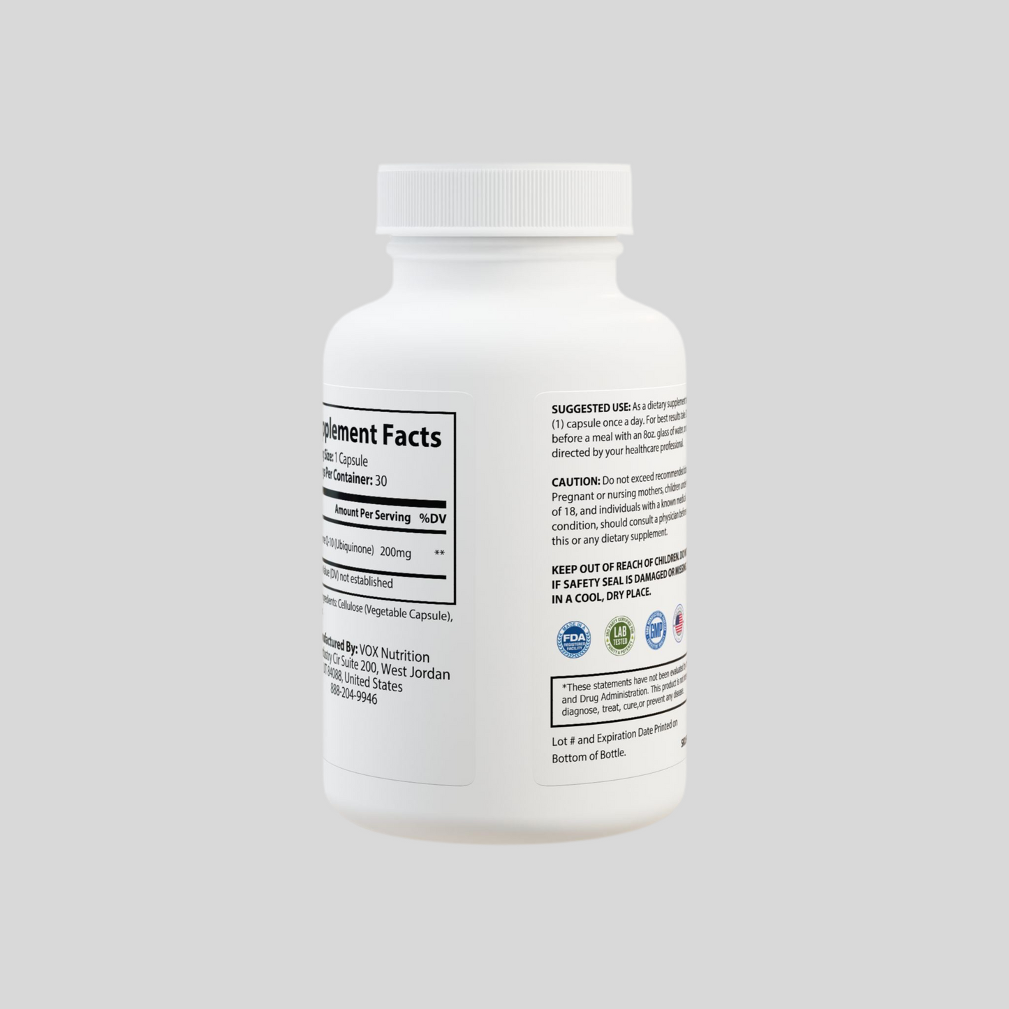 LMX Vitality CoQ10 Ubiquinone — Advanced Cellular Energy & Heart Support (30 Capsules)