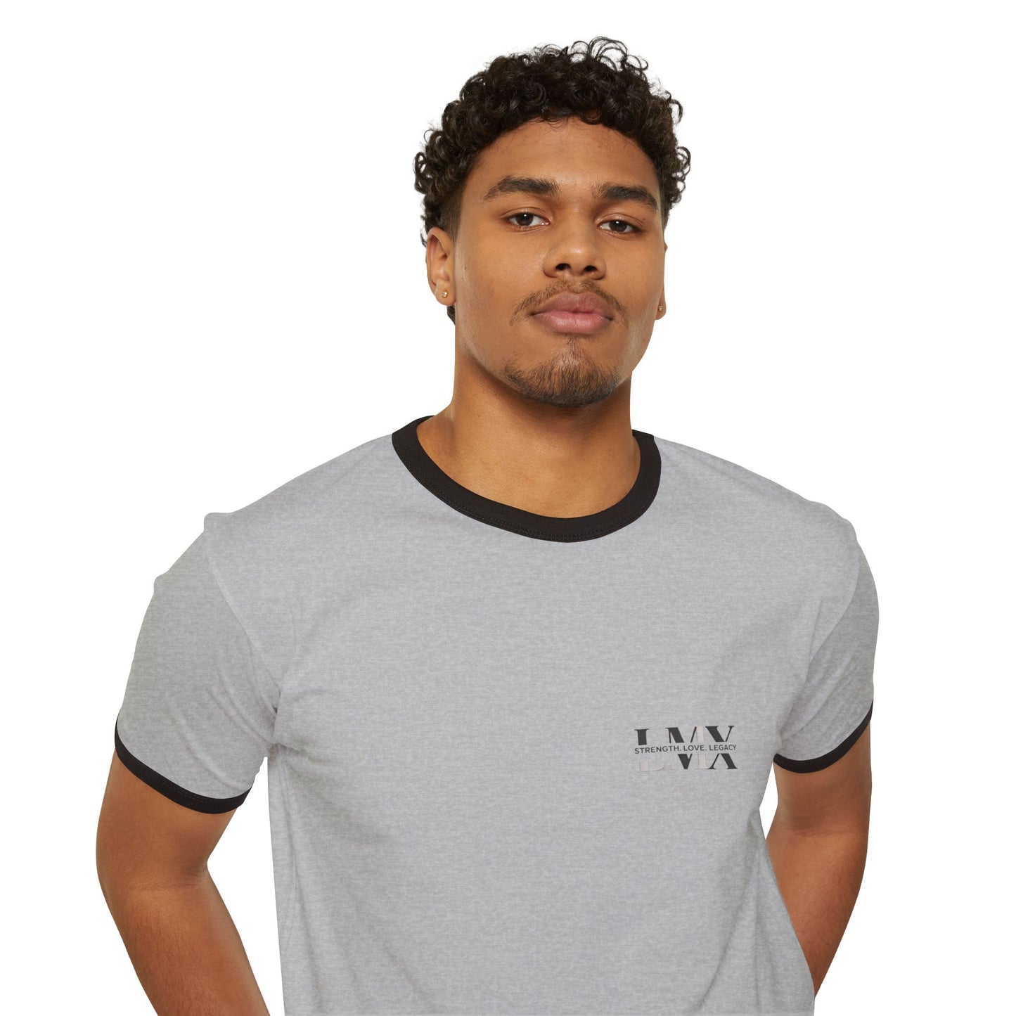 LMX Strength. Love. Legacy. Men’s Cotton Ringer T-Shirt – Retro Style, Modern Statement