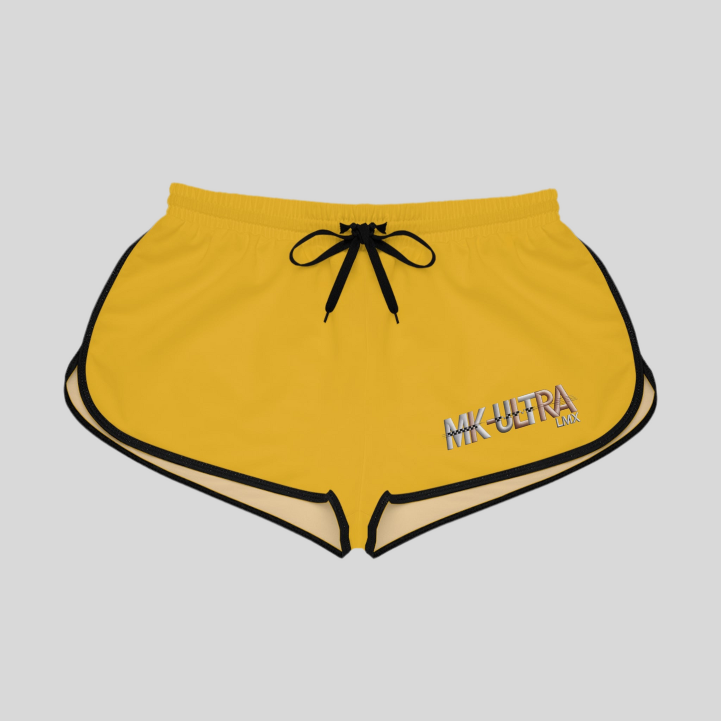 MK-ULTRA LMX Women’s Relaxed Shorts – Yellow | Streetwear Active Lounge