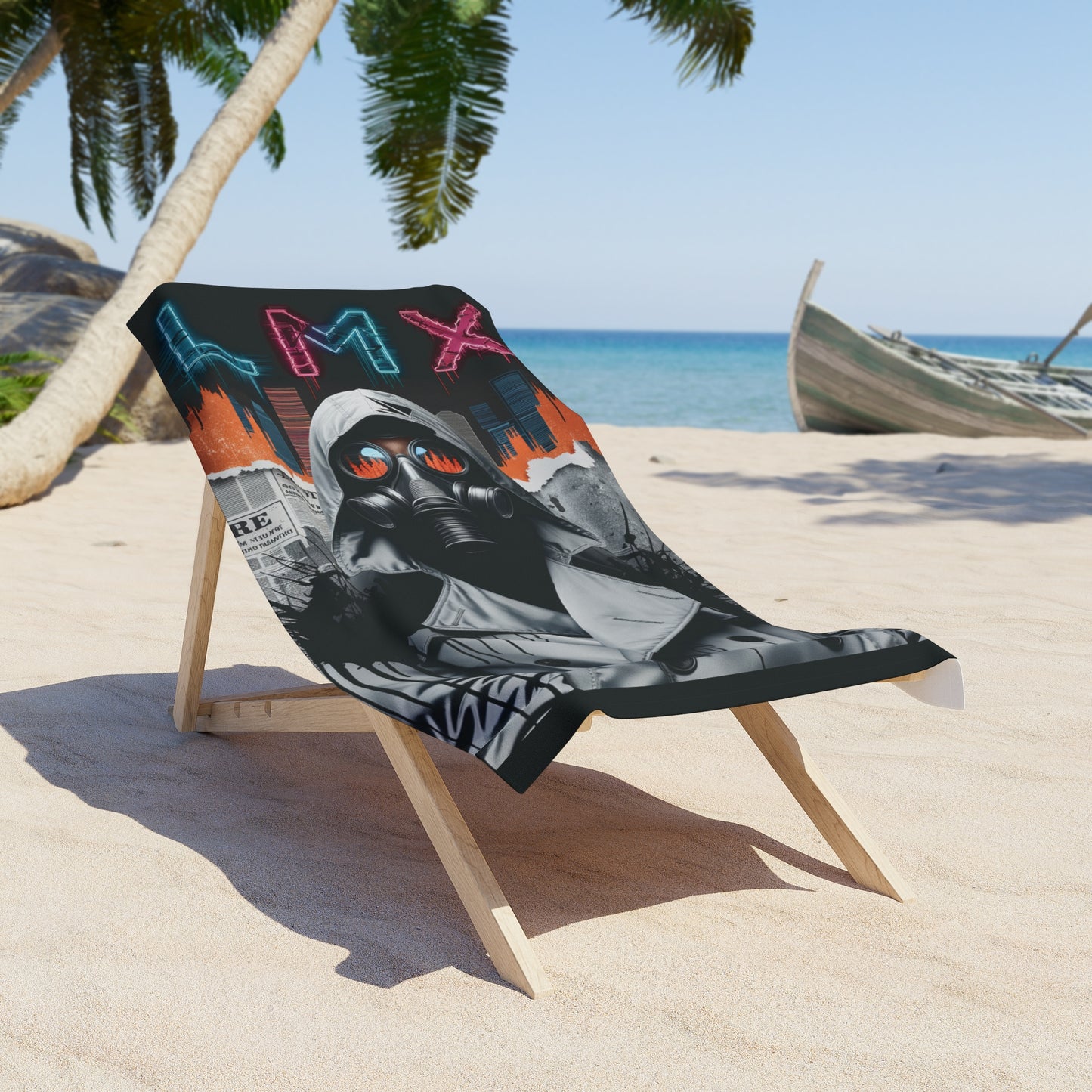 LMX Dystopia Collection – X3: Fractured Reality Oversized Beach Towel